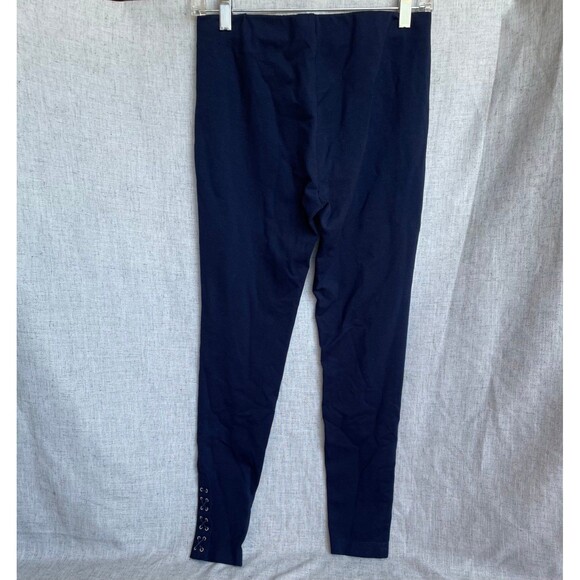 Lauren By‎ Ralph Lauren Navy Blue Leggings Lace Up Ankle Viscose Women's Small - Picture 6 of 7